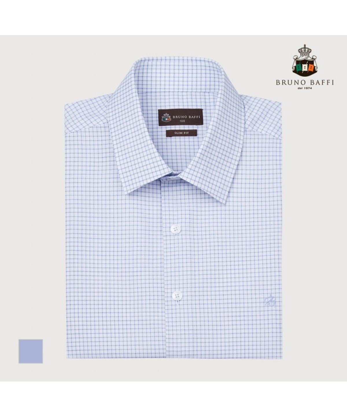 브루노바피(BRUNOBAFFI) 베이직 반팔 드레스셔츠_MANTS3M3261