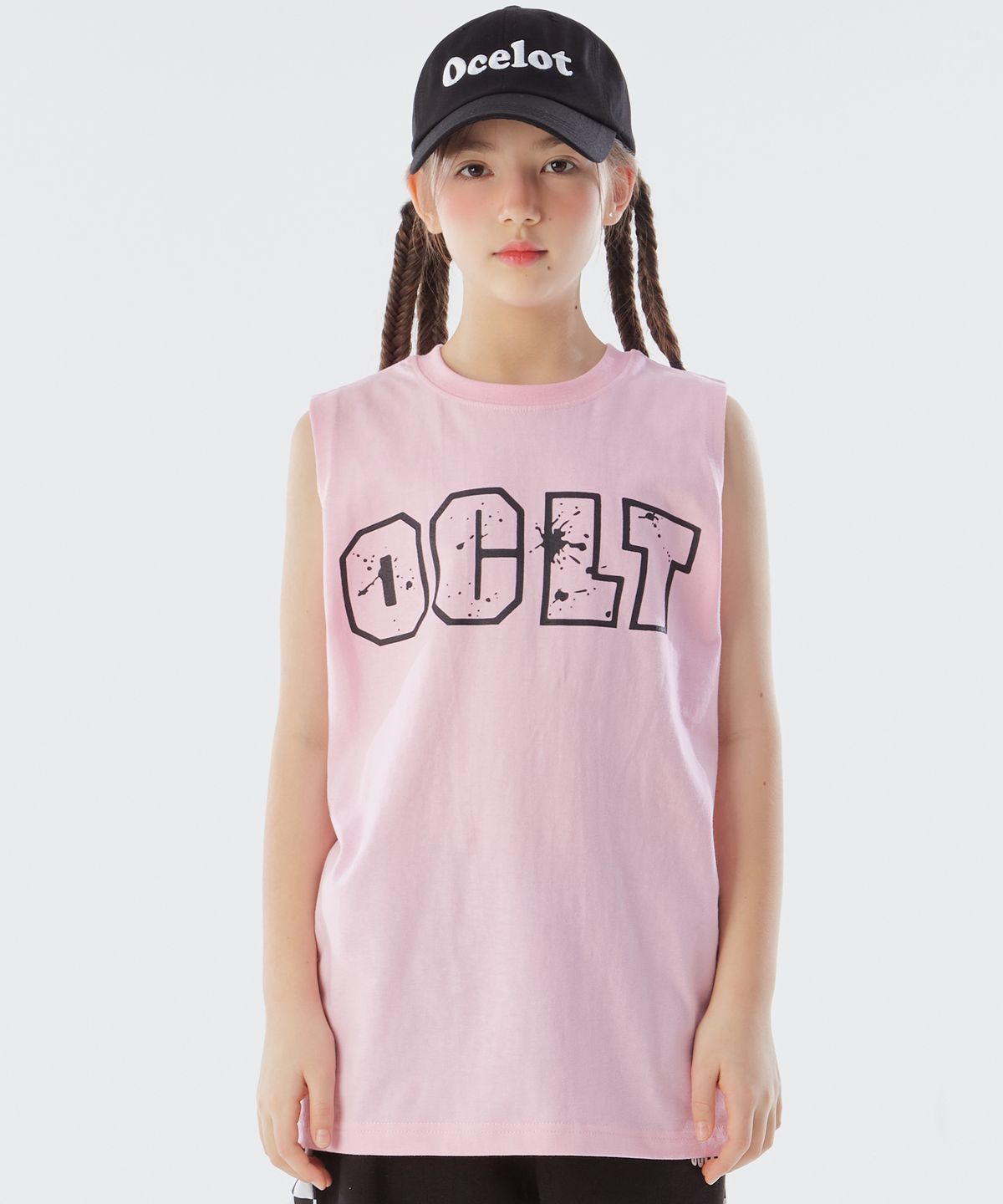 오실롯 주니어(OCELOT JUNIOR) [자체제작] 잉크팝 나시 (네이비)