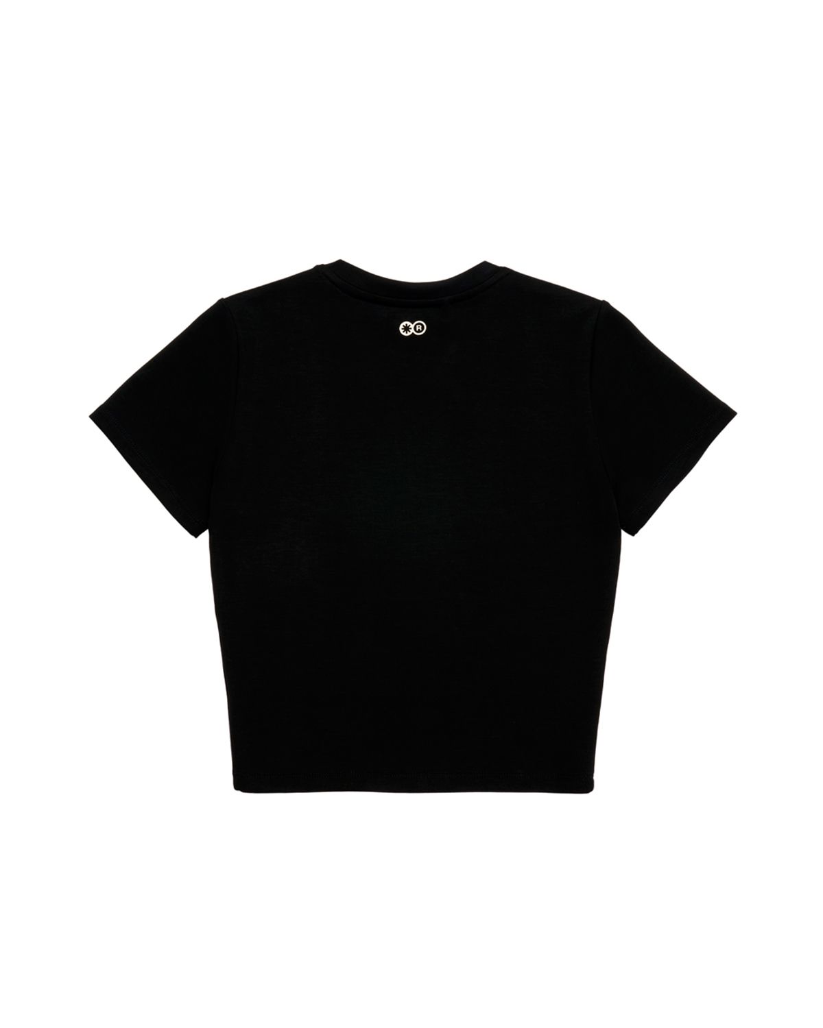 리액티파이(REACTIFY) Womens Push Cropped T-Shirt Black