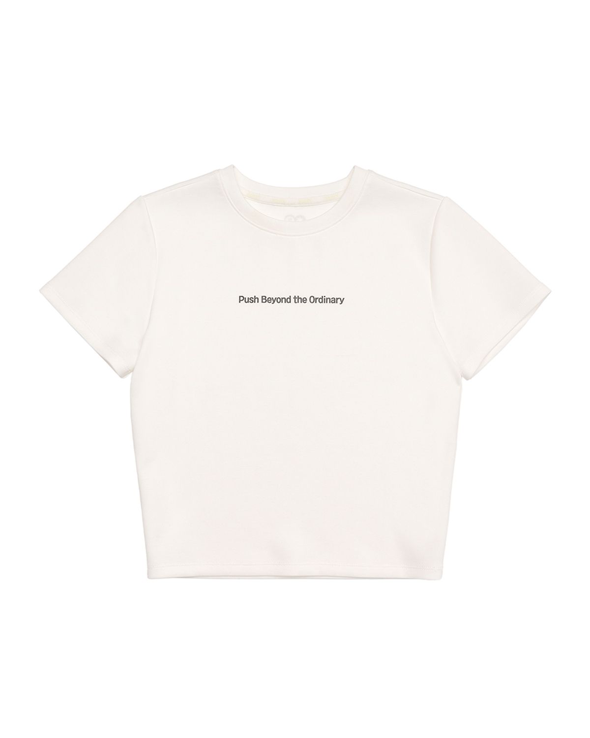 리액티파이(REACTIFY) Womens Push Cropped T-Shirt White
