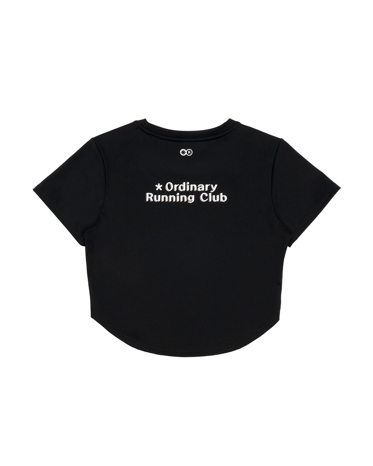 리액티파이(REACTIFY) Womens semi Cropped T-Shirt Black