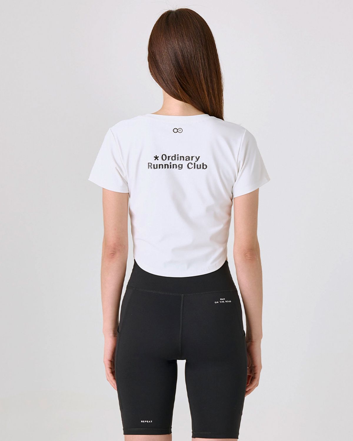 리액티파이(REACTIFY) Womens semi Cropped T-Shirt White