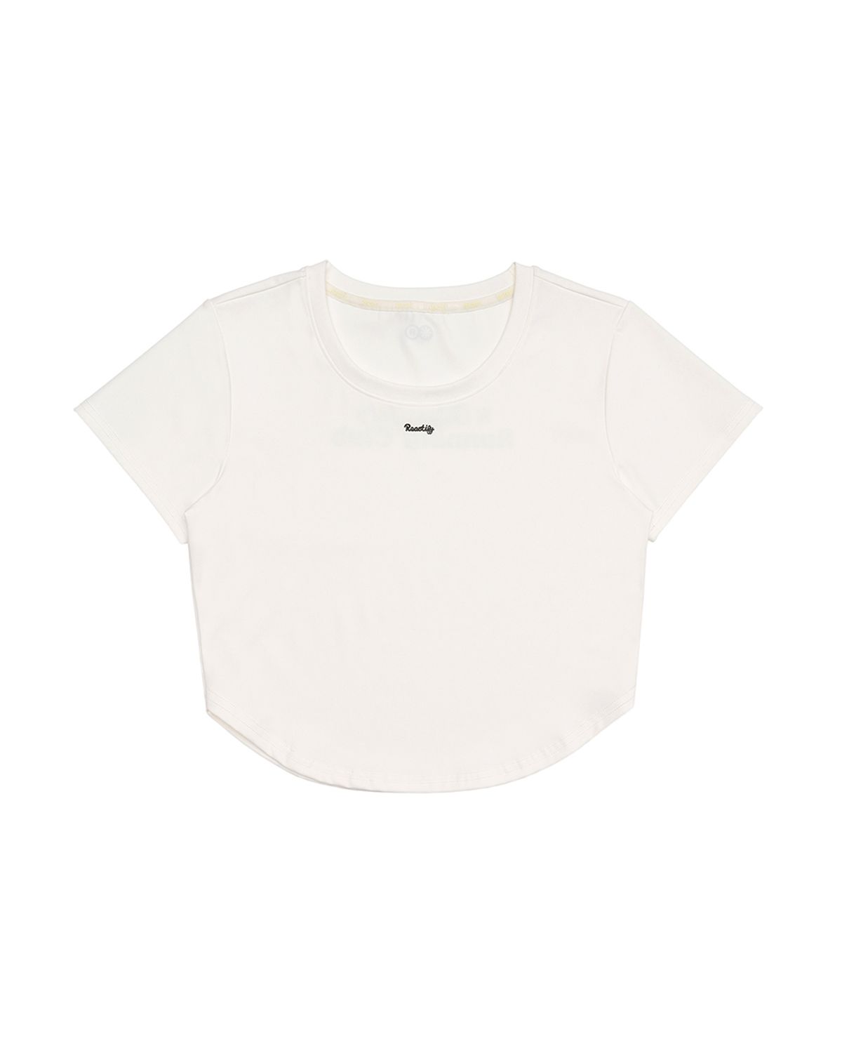 리액티파이(REACTIFY) Womens semi Cropped T-Shirt White