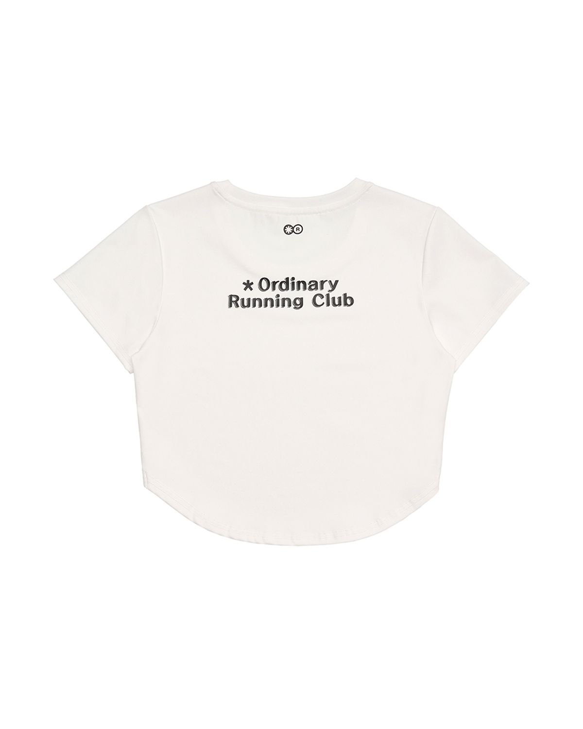 리액티파이(REACTIFY) Womens semi Cropped T-Shirt White
