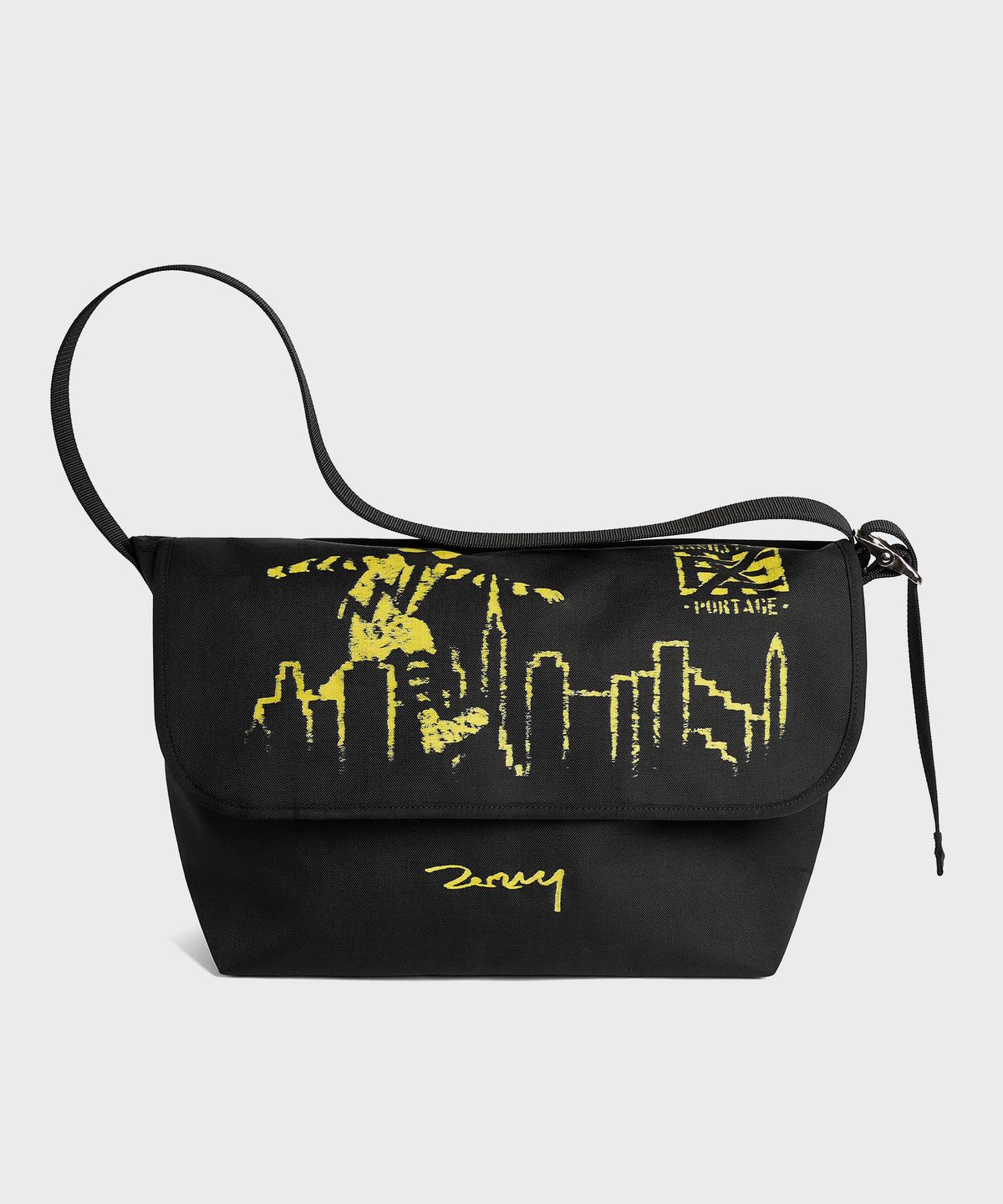 맨하탄 포티지(MANHATTAN PORTAGE) X DOEZNY 1607V 빈티지 메신저백 L BLACK