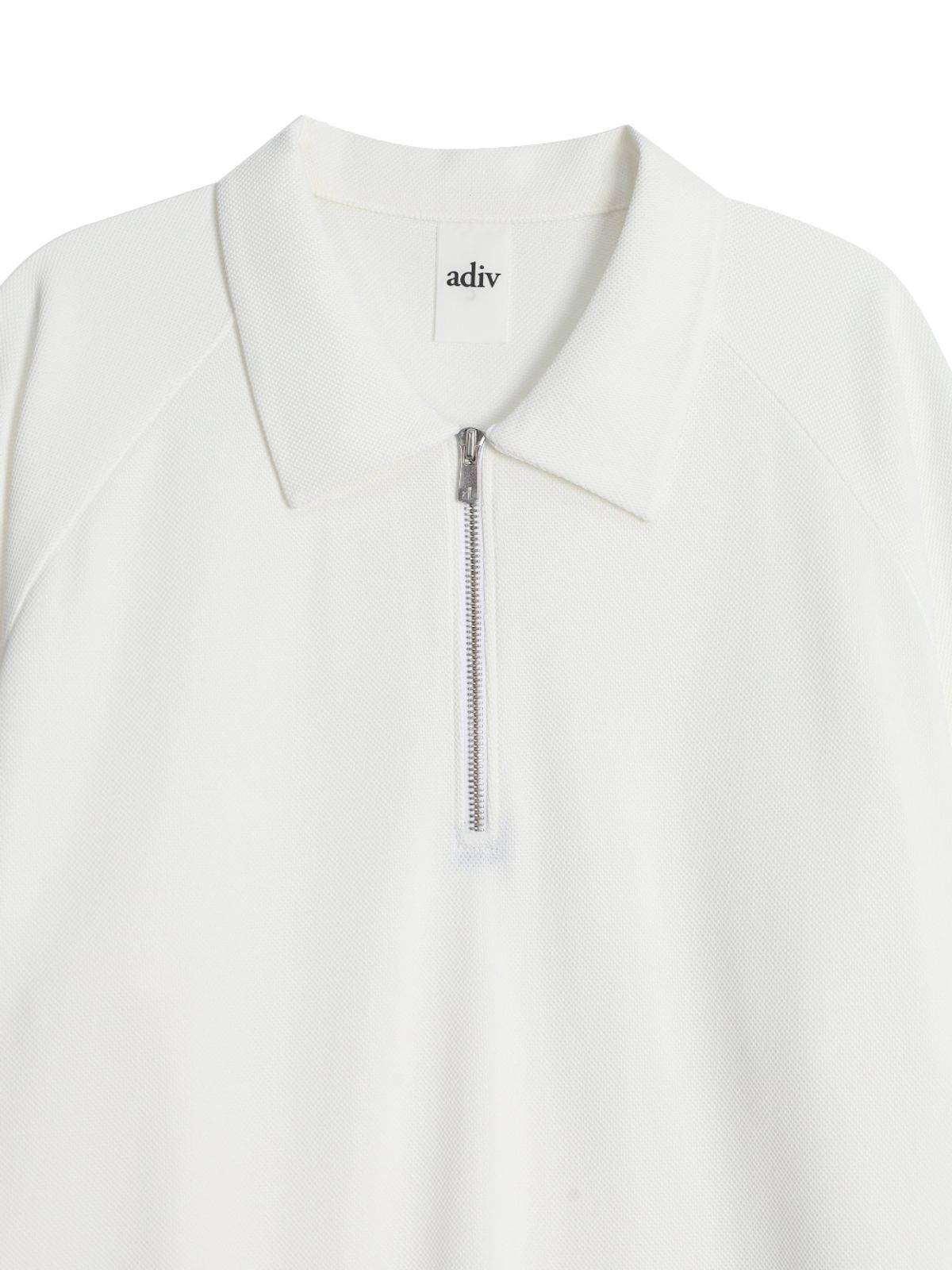 아디브(ADIV) 베이직 펑셔널 써모 집업 PK WHITE