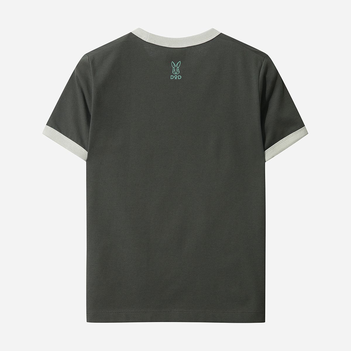 디오디(DOD) 에이드 링거 라운드 반팔 티셔즈 여자(D.CHARCOAL GREY)