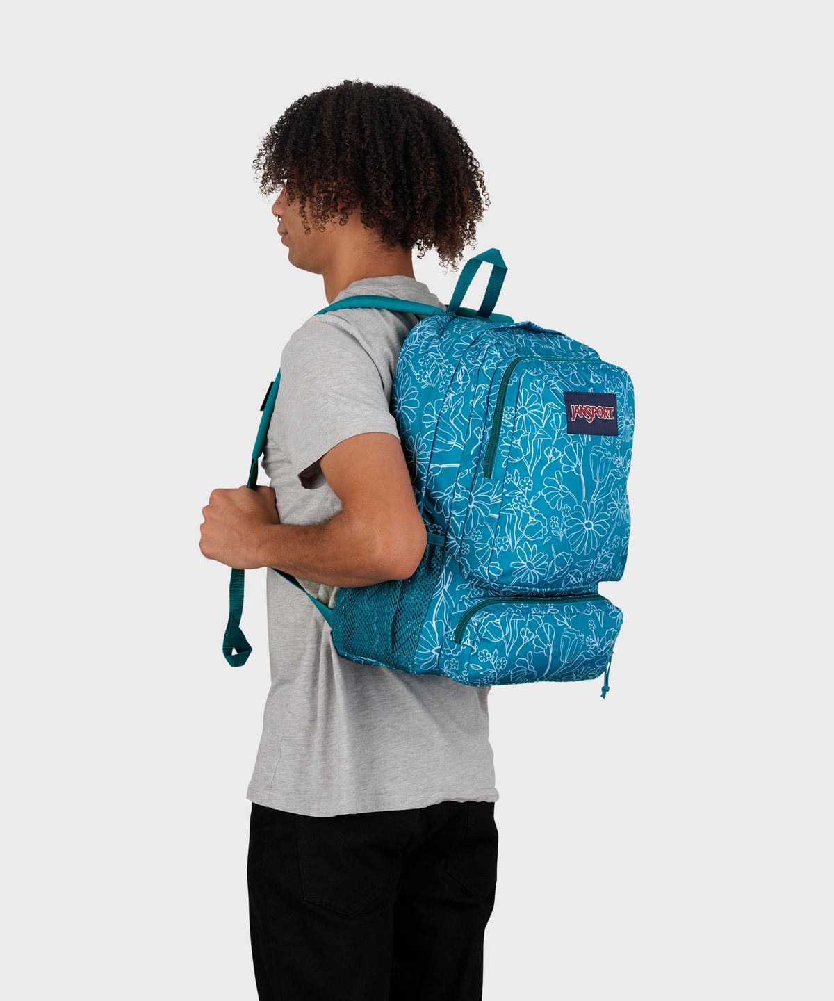 잔스포츠(JANSPORT) 더블톤 DELIGHTFUL DAISIES GREEN