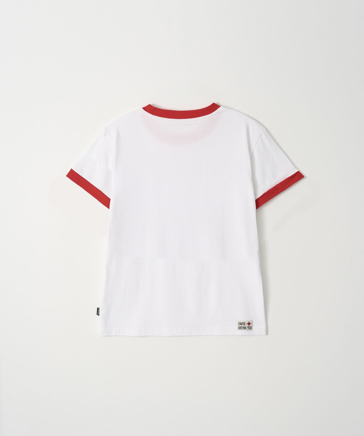 더파코(THE FACO) CORE LOGO RINGER TEE WHITE