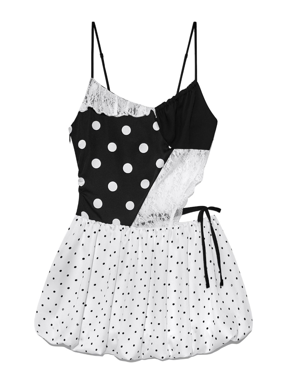 글로니(GLOWNY) LOVE CRUSH MINI DRESS (MONO)