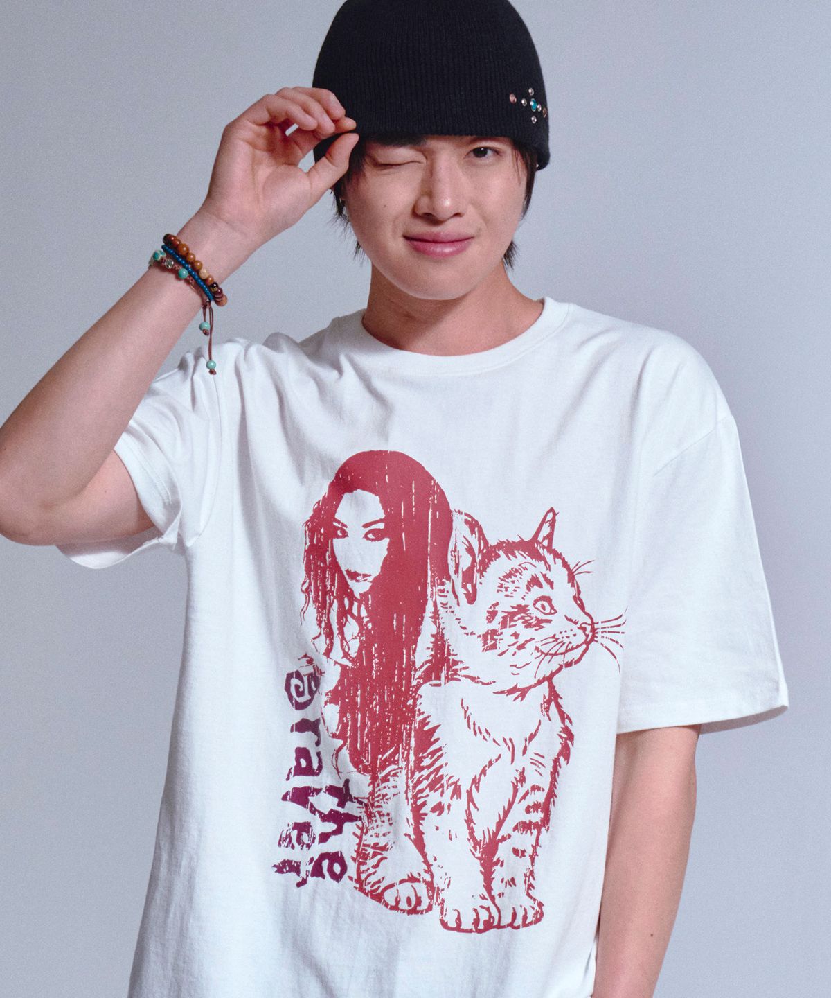 그레이버(GRAVER) [UNISEX]CAT GIRL 반팔티_3color