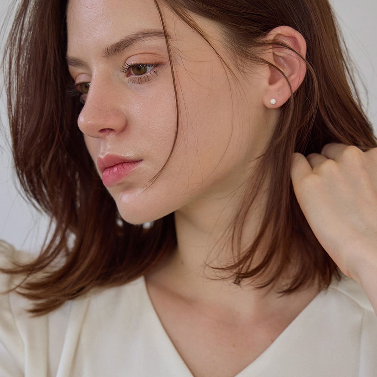 페이지플린(PAIGEFLYNN) [실버925] 뤼에르 볼 귀걸이