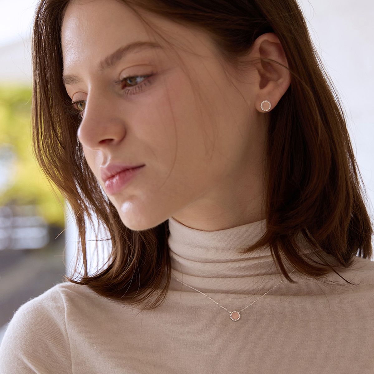 페이지플린(PAIGEFLYNN) [실버925] 뉴아쥬 파스텔 목걸이