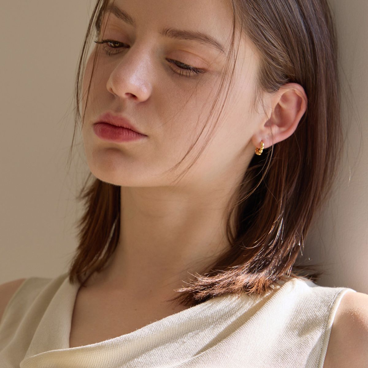 페이지플린(PAIGEFLYNN) [실버925] 뉴아쥬 원터치 귀걸이 11mm