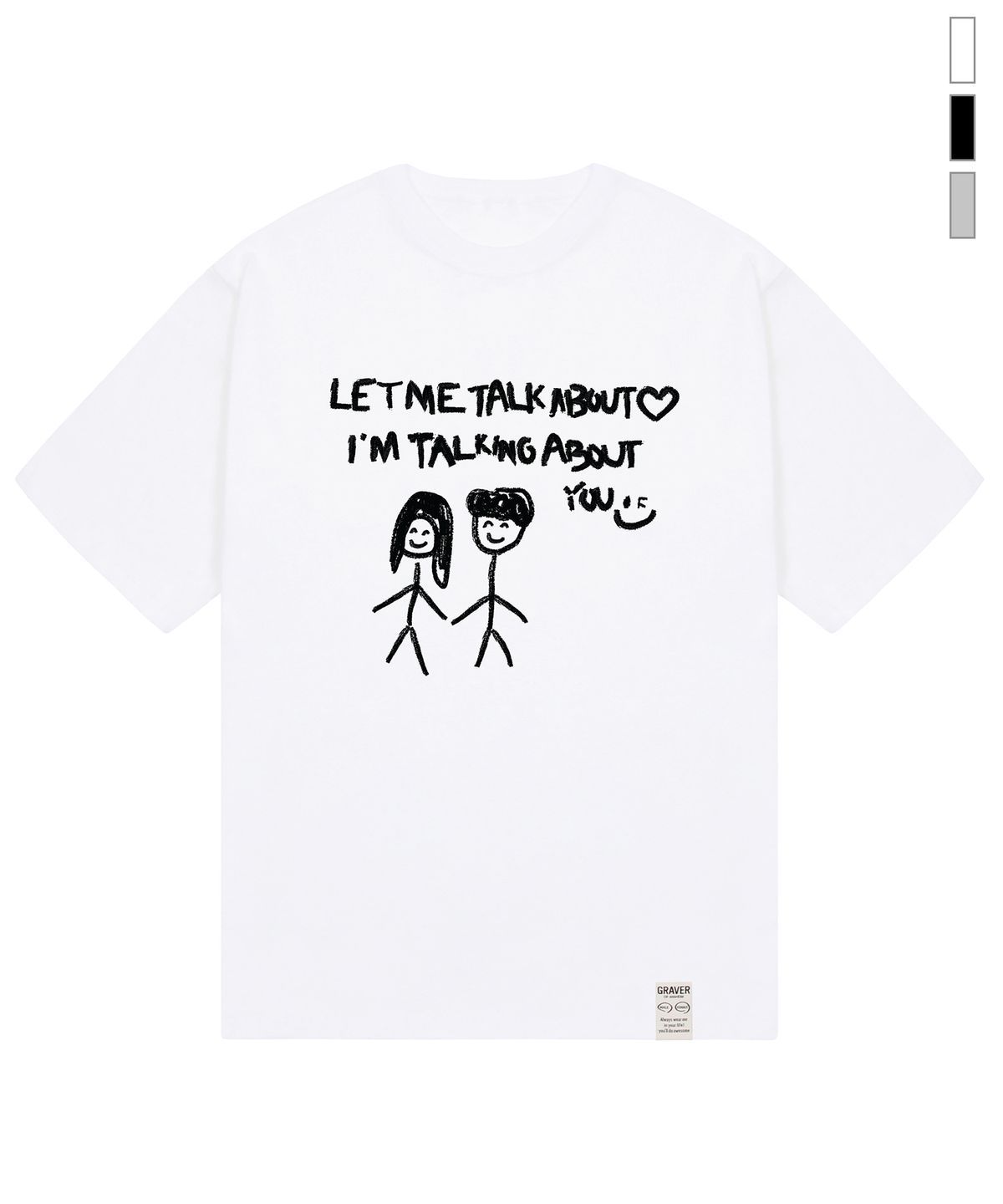 그레이버(GRAVER) [UNISEX]DOODLE ABOUT YOU 반팔티_3color