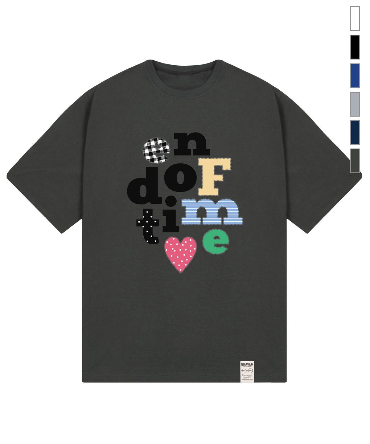 그레이버(GRAVER) [UNISEX]END OF TIME 반팔티_7color