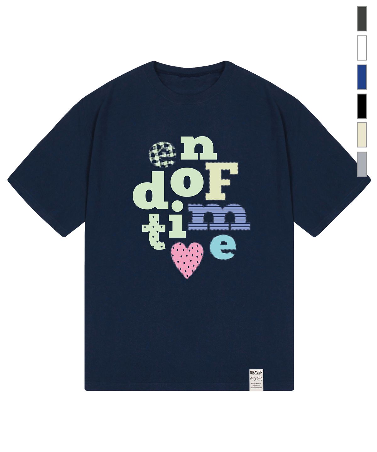 그레이버(GRAVER) [UNISEX]END OF TIME 반팔티_7color