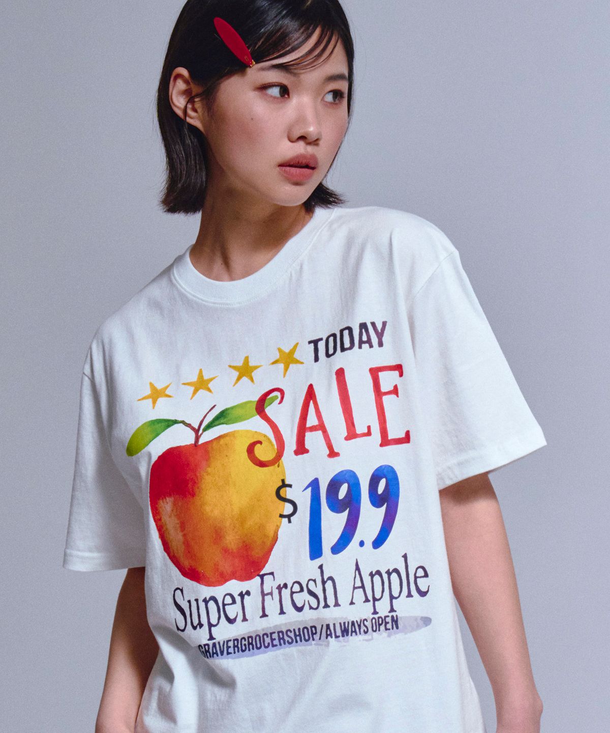 그레이버(GRAVER) [UNISEX]FRESH APPLE 반팔티_2color