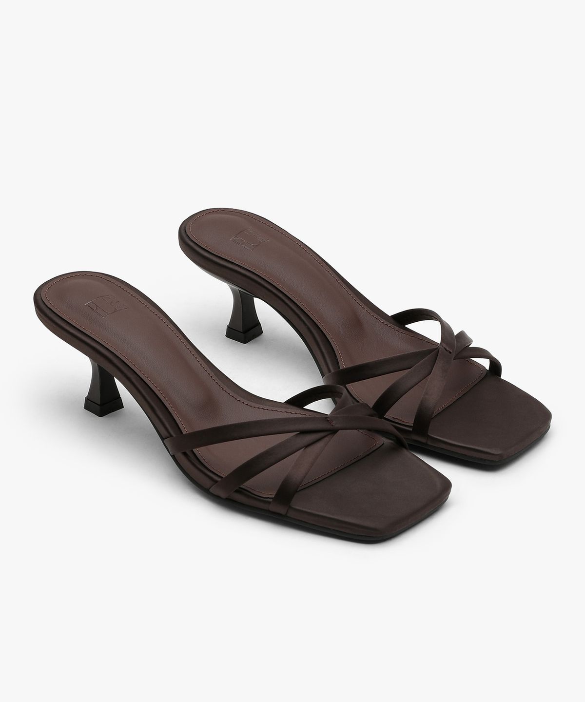 에퓨레(EPURE) KHIO Satin Strap Mules (3color)