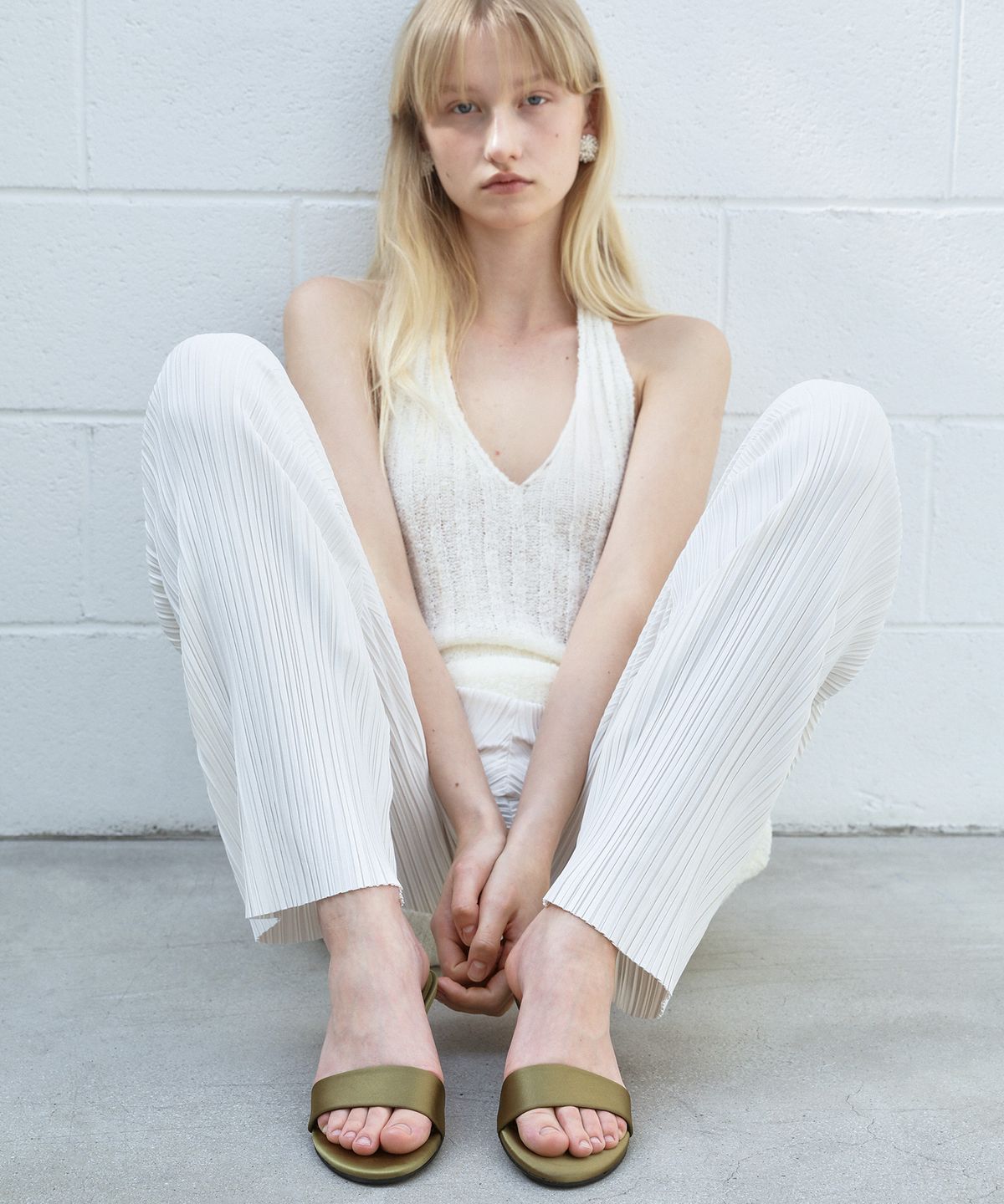 에퓨레(EPURE) REVE Satin Round Mules (3color)