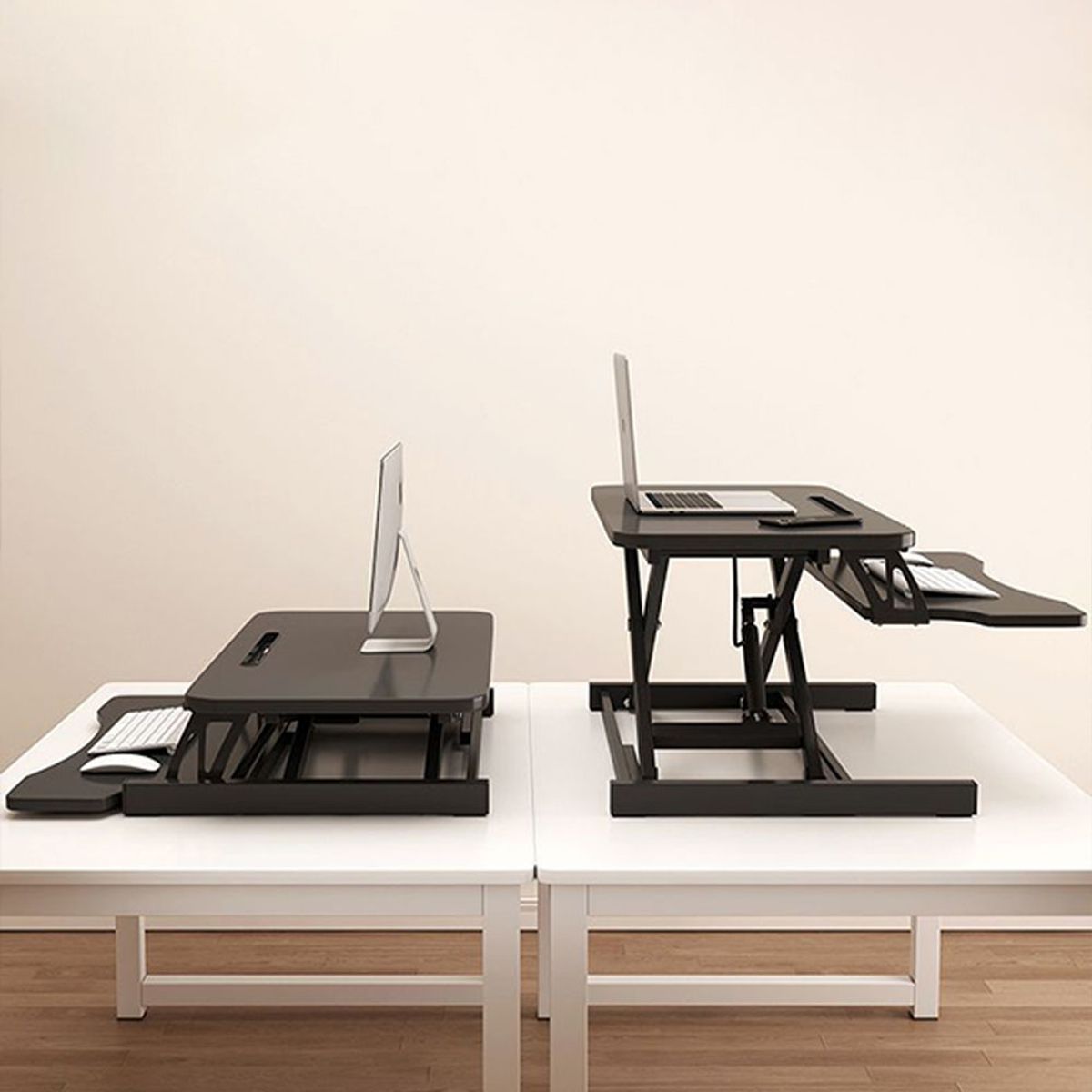 코끼리리빙(KOKIRILIVING) 높이조절 모션데스크 키높이 높낮이 스탠딩책상 거치형 중 80x40x50(cm)