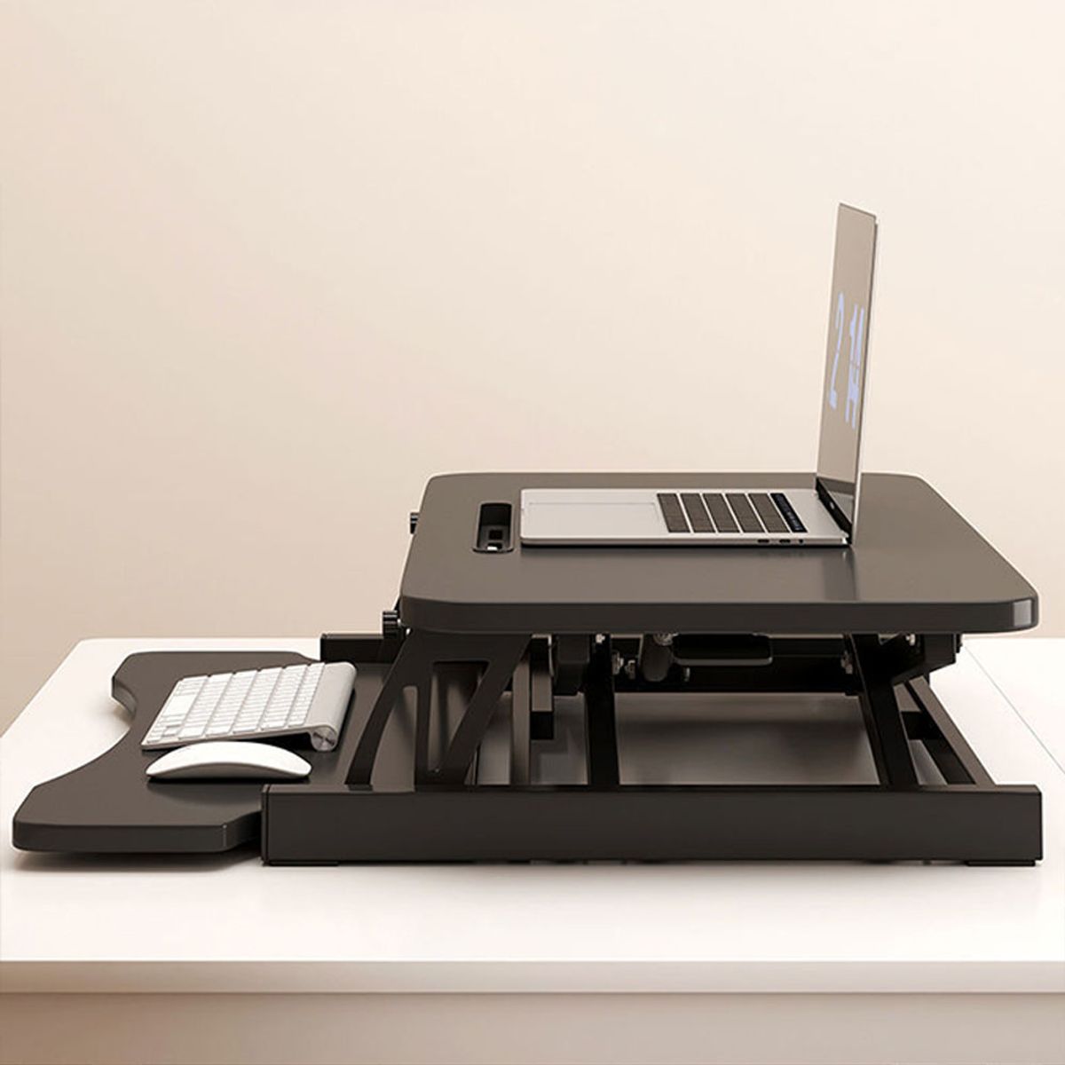 코끼리리빙(KOKIRILIVING) 높이조절 모션데스크 키높이 높낮이 스탠딩책상 거치형 중 80x40x50(cm)