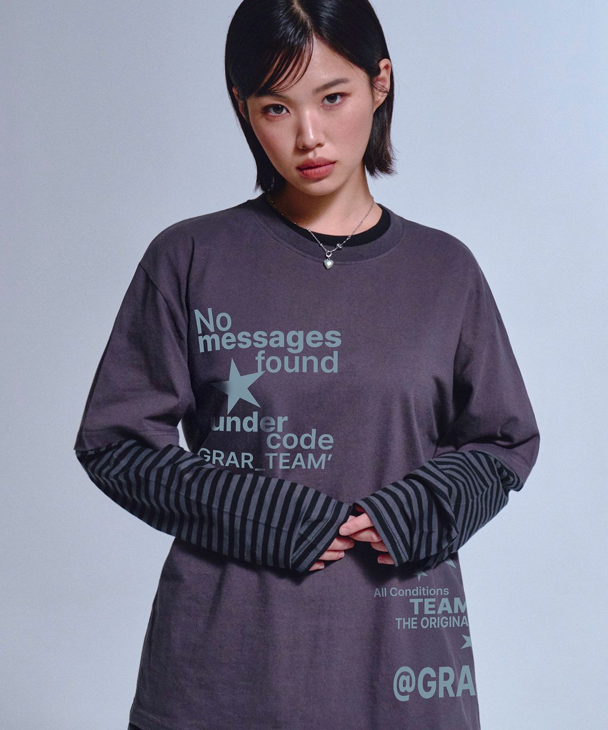 그레이버(GRAVER) [UNISEX]NO MESSAGE 반팔티_3color