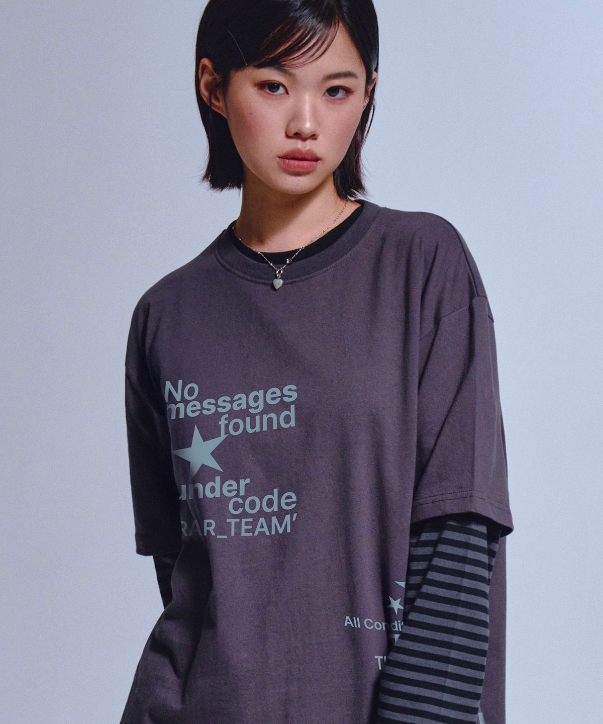 그레이버(GRAVER) [UNISEX]NO MESSAGE 반팔티_3color