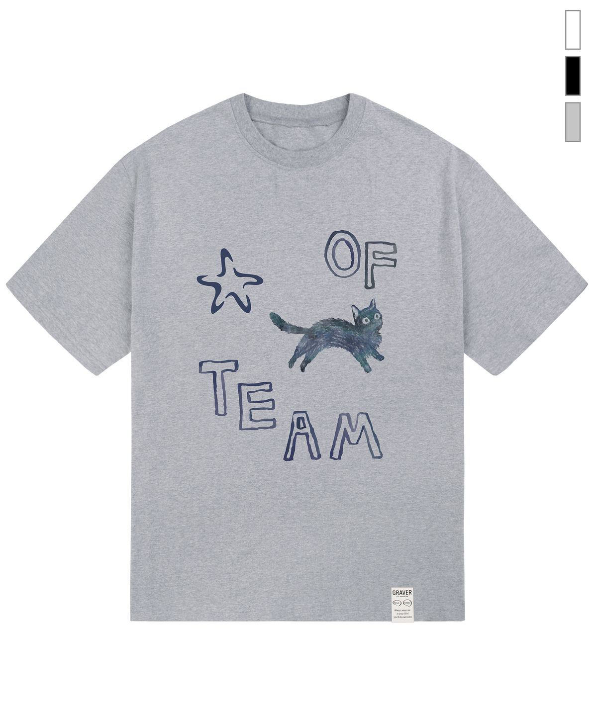 그레이버(GRAVER) [UNISEX]OF STARCAT 반팔티_3 color
