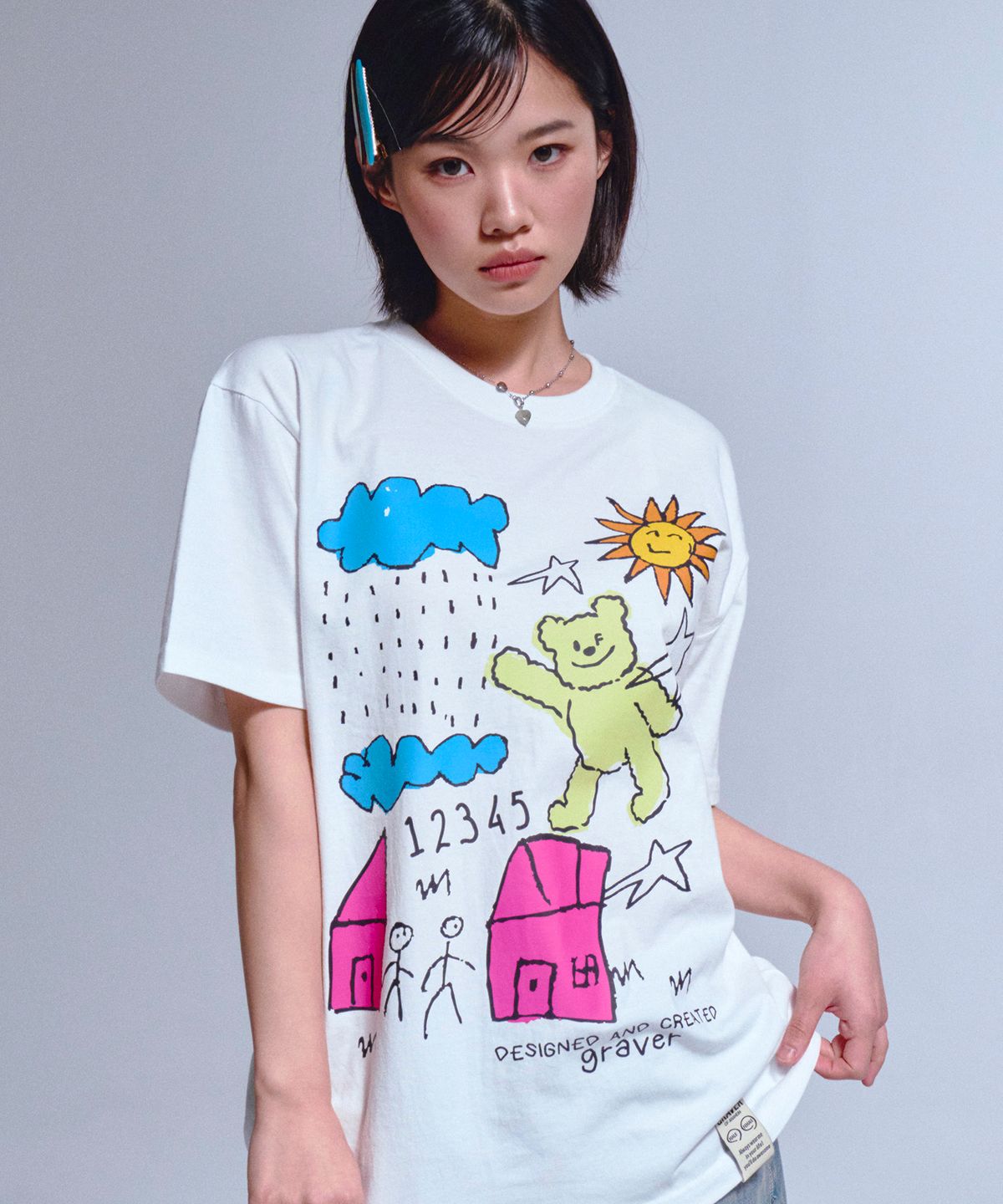 그레이버(GRAVER) [UNISEX]뉴 드로잉 반팔티_3color