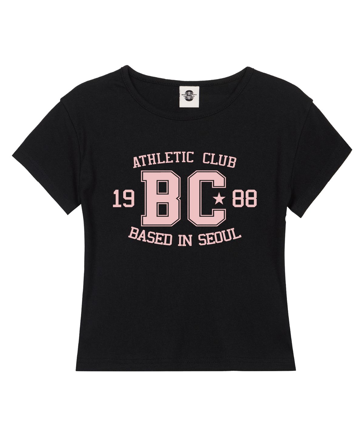 본챔스(BORN CHAMPS) [4 COLORS] BC ATHLETIC CLUB 여성 후라이스 반팔티셔츠 B25ST81