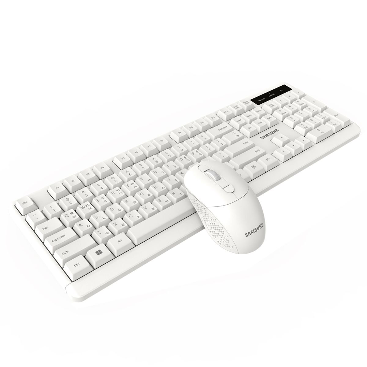 삼성전자(SAMSUNG ELECTRONICS) 무선키보드마우스세트 SP-R1600W 화이트  저소음 마우스 합본 사무용