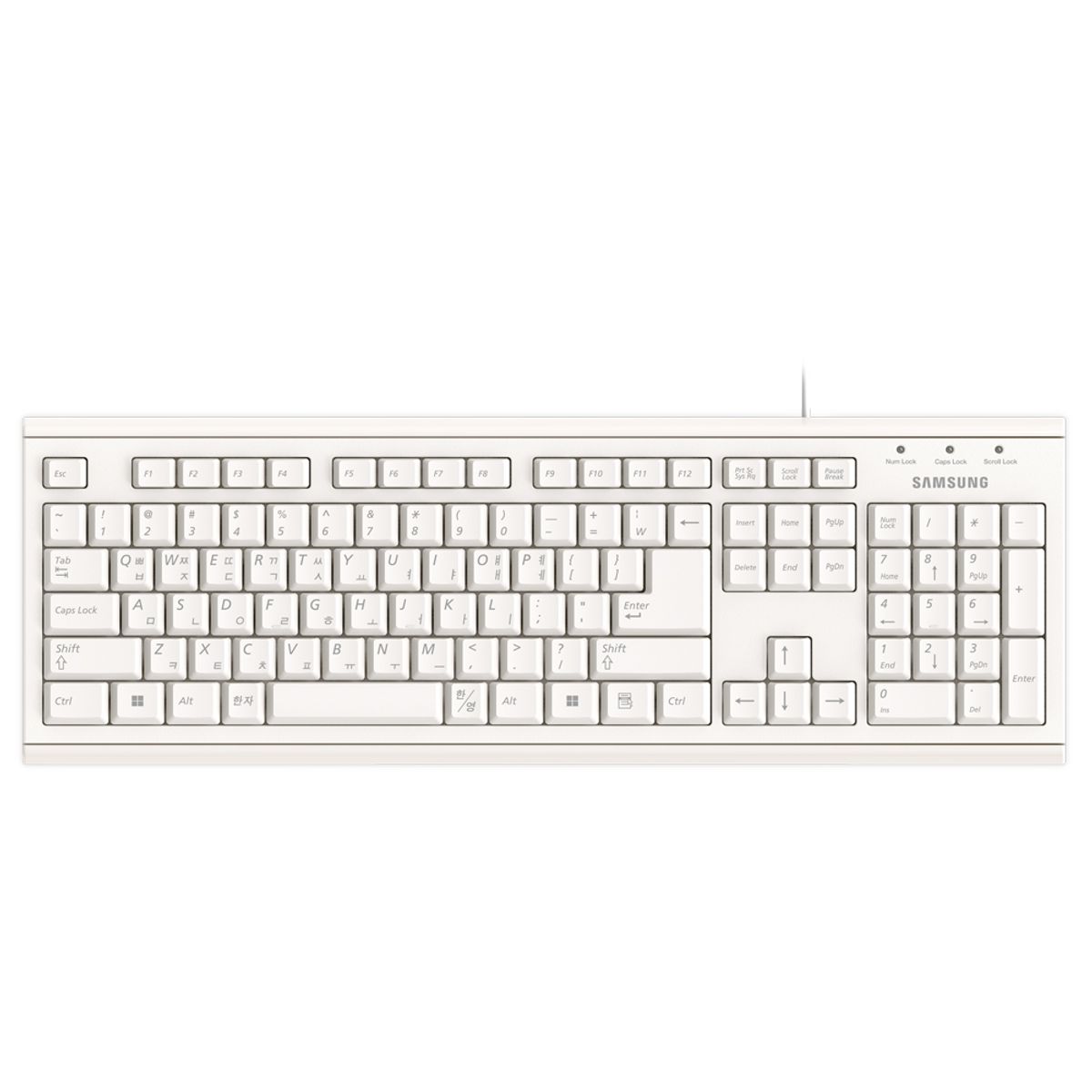 삼성전자(SAMSUNG ELECTRONICS) 유선 키보드 SPA-JKA1BUW 화이트 키보드 키스킨포함 멤브레인 사무용