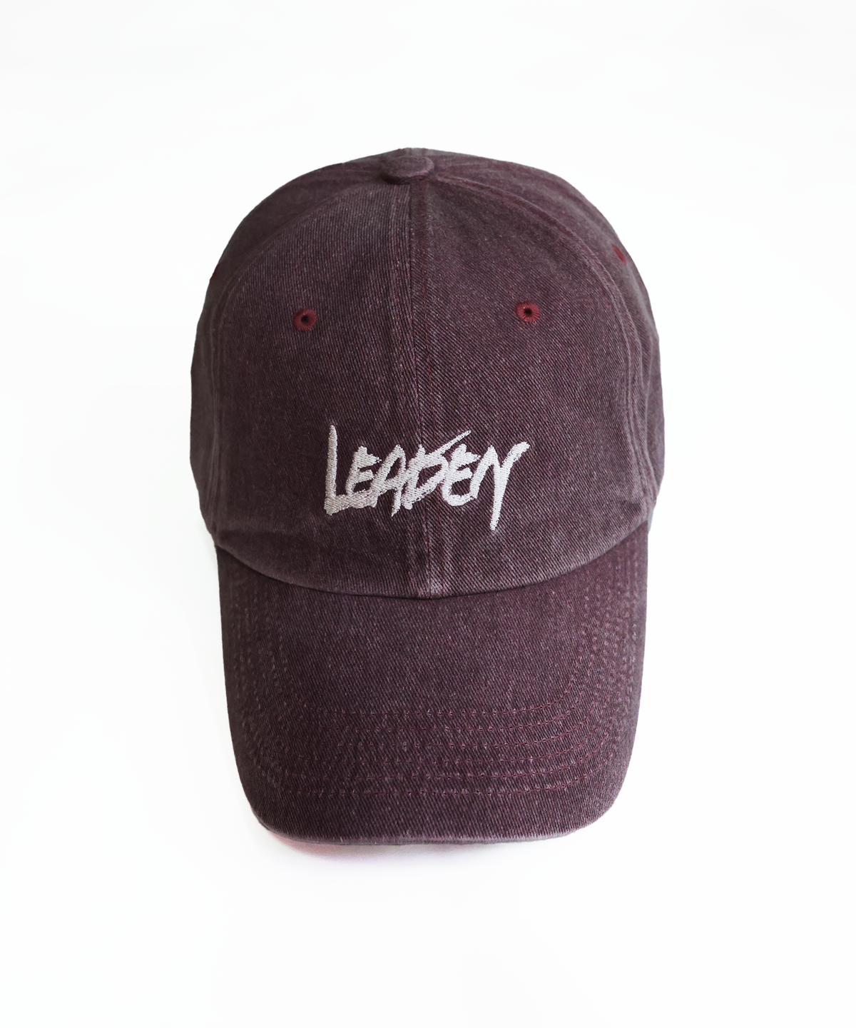 리든(LEADEN) 빈티지 워시드 캘리그래피 볼캡[퍼플]