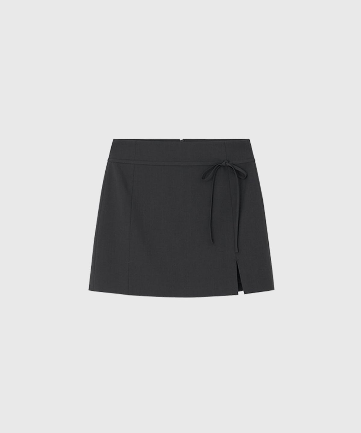 룩캐스트(LOOKAST) 세나 에이치라인 세트 미니 스커트_차콜 / SENNA H-LINE SET MINI SKIRT_CHARCOAL