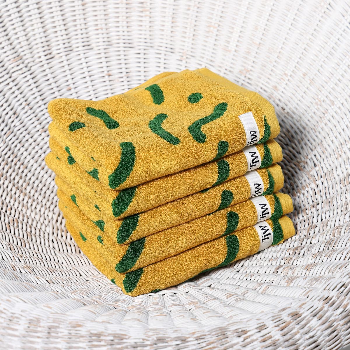 티티더블유(TTW) [선물패키지] 오브제 포레스트 위글 250g 모달 수건 5P