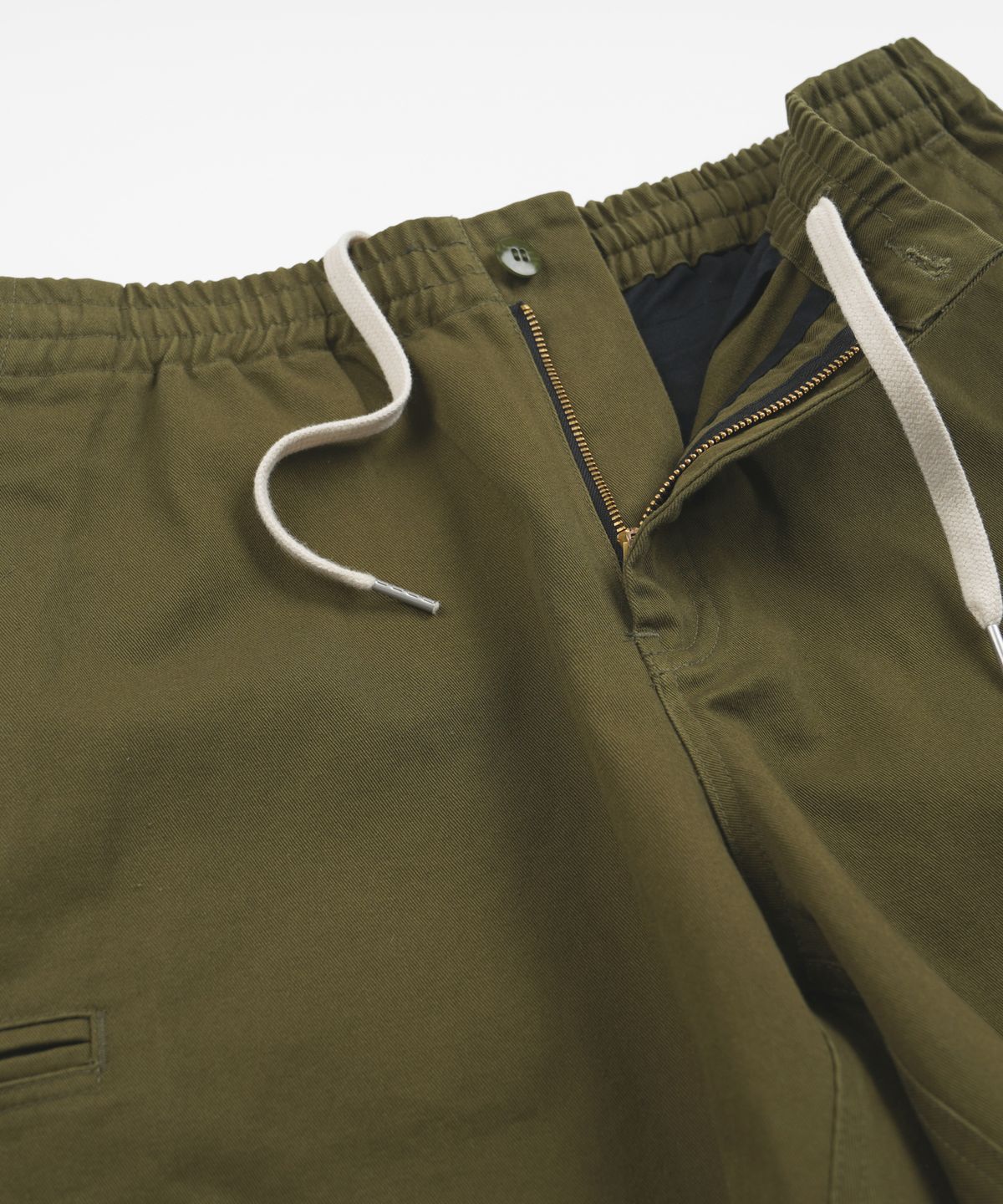 프리즘웍스(FRIZMWORKS) WASHED OFFICER CHINO SHORTS _ OLIVE