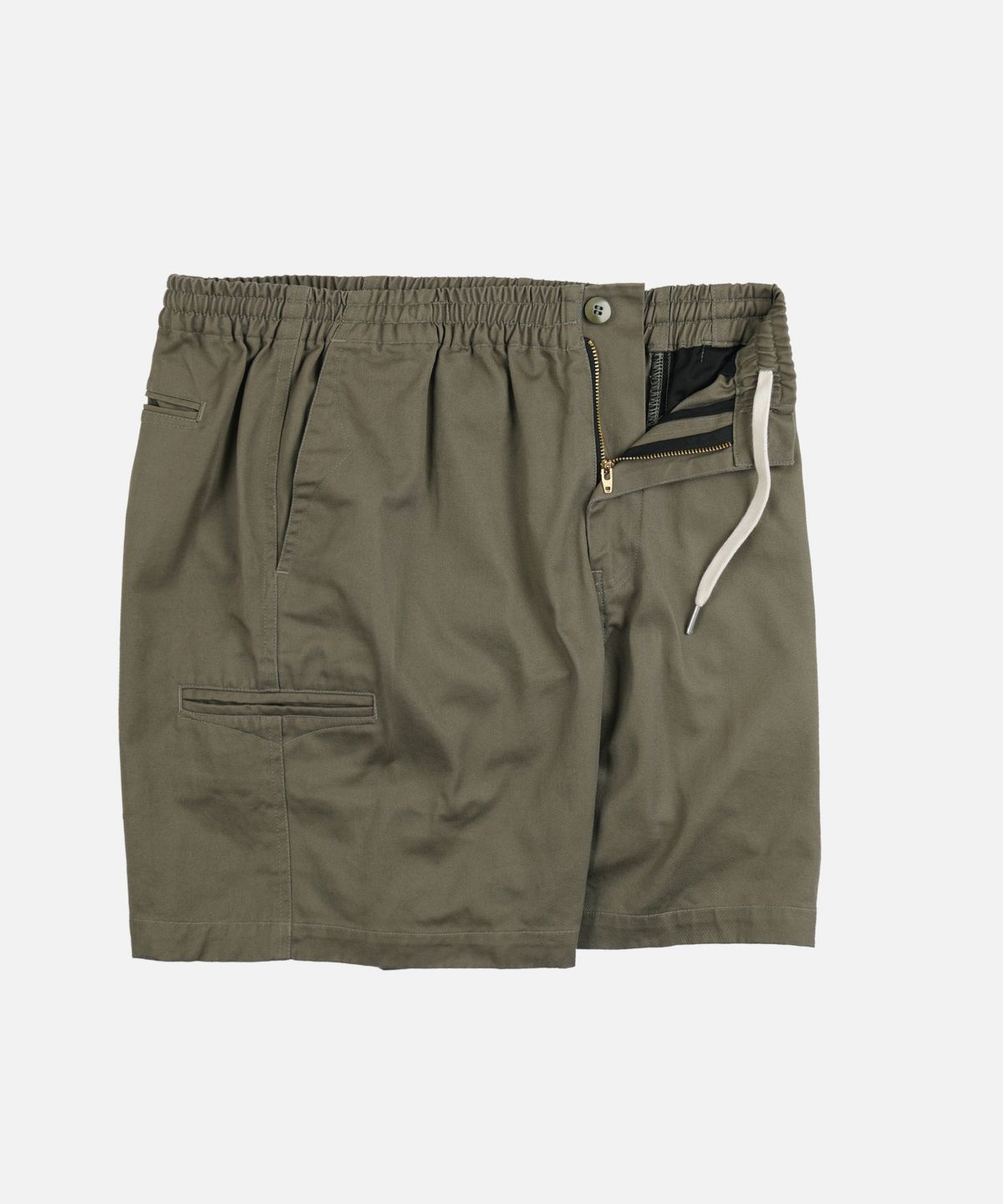 프리즘웍스(FRIZMWORKS) WASHED OFFICER CHINO SHORTS _ MUD