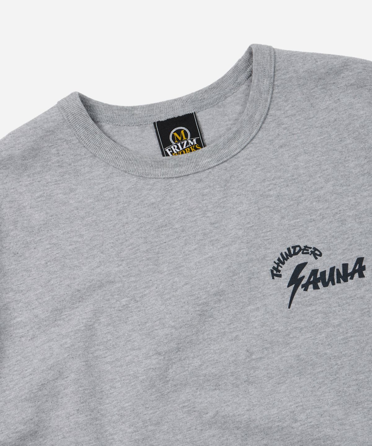 프리즘웍스(FRIZMWORKS) THUNDER SAUNA LOGO TEE _ GRAY