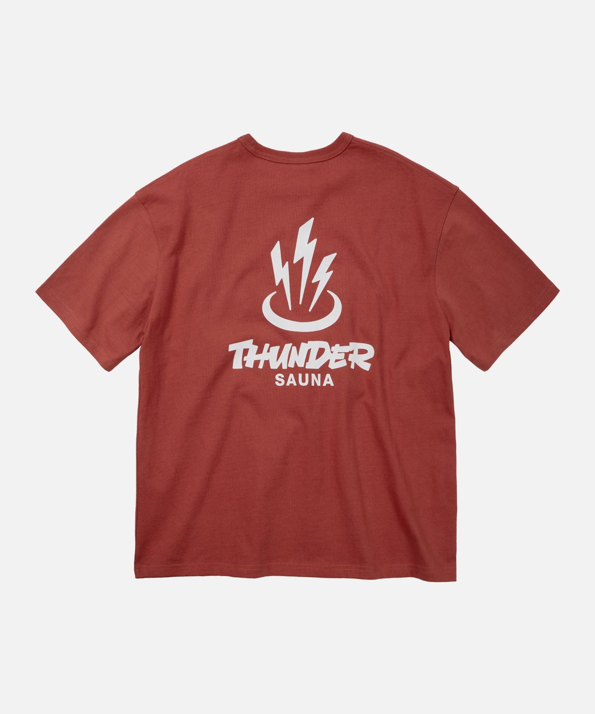 프리즘웍스(FRIZMWORKS) THUNDER SAUNA LOGO TEE _ BRICK RED