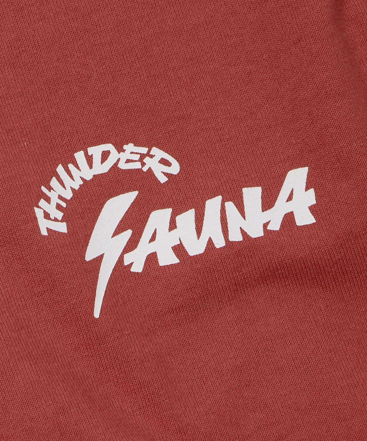 프리즘웍스(FRIZMWORKS) THUNDER SAUNA LOGO TEE _ BRICK RED