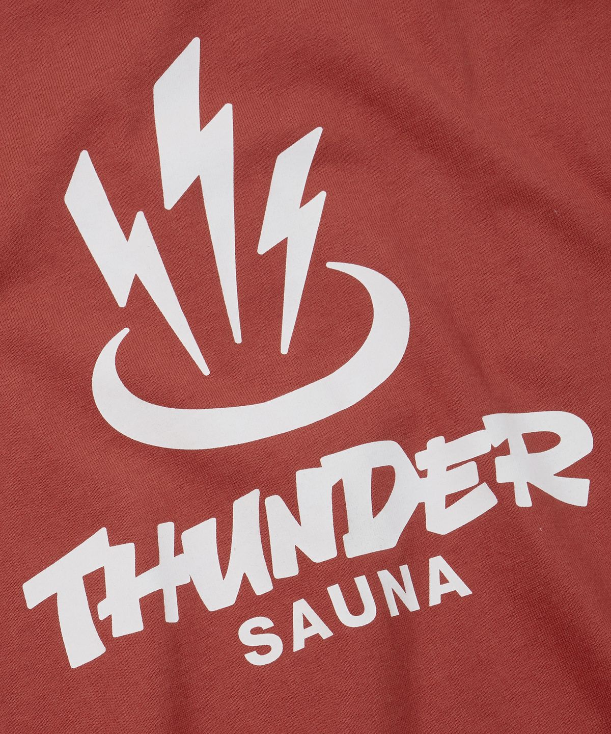 프리즘웍스(FRIZMWORKS) THUNDER SAUNA LOGO TEE _ BRICK RED