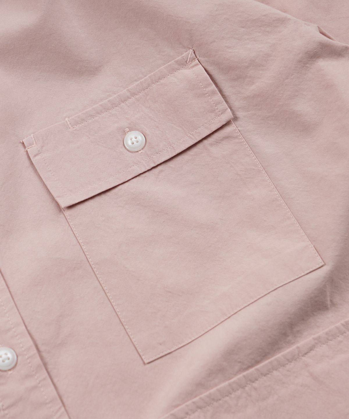 프리즘웍스(FRIZMWORKS) WASHED TRIPLE POCKET HALF SHIRT _ INDIAN PINK