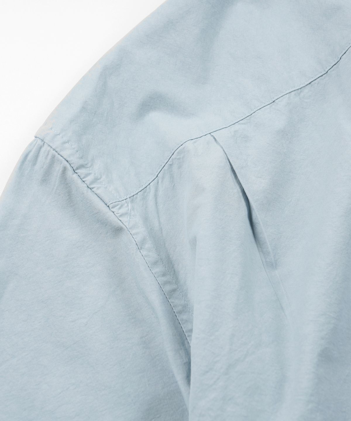 프리즘웍스(FRIZMWORKS) WASHED TRIPLE POCKET HALF SHIRT _ SKY BLUE