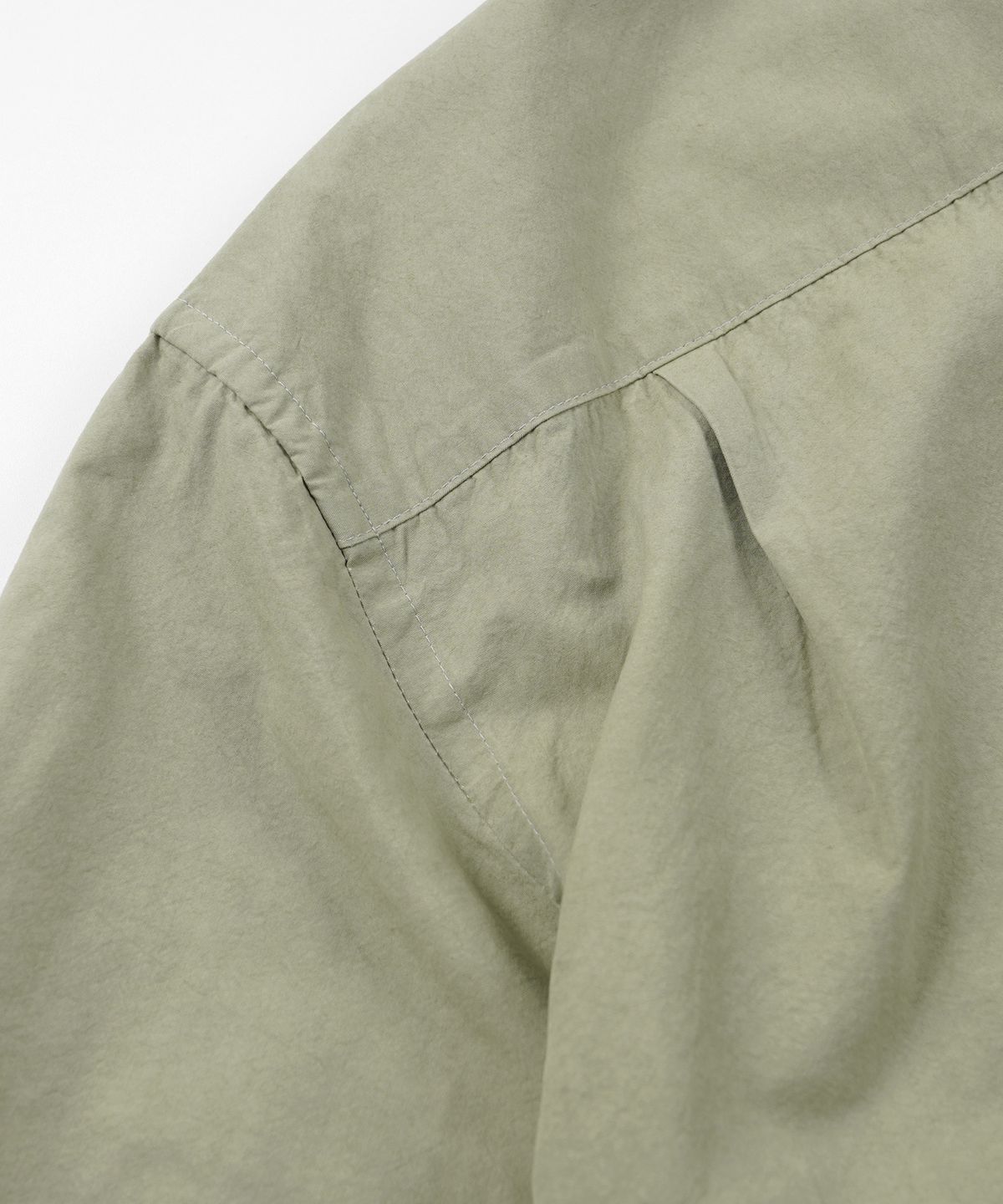 프리즘웍스(FRIZMWORKS) WASHED TRIPLE POCKET HALF SHIRT _ LIGHT GREEN