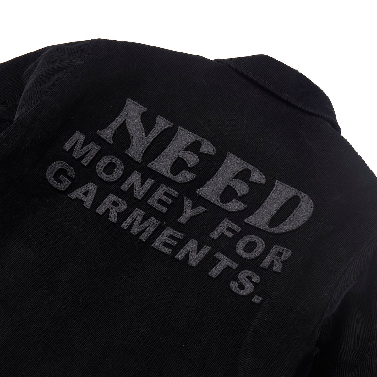 가먼츠팹(GARMENTS FAB) Need Money Quilted Work Jacket (BLACK)