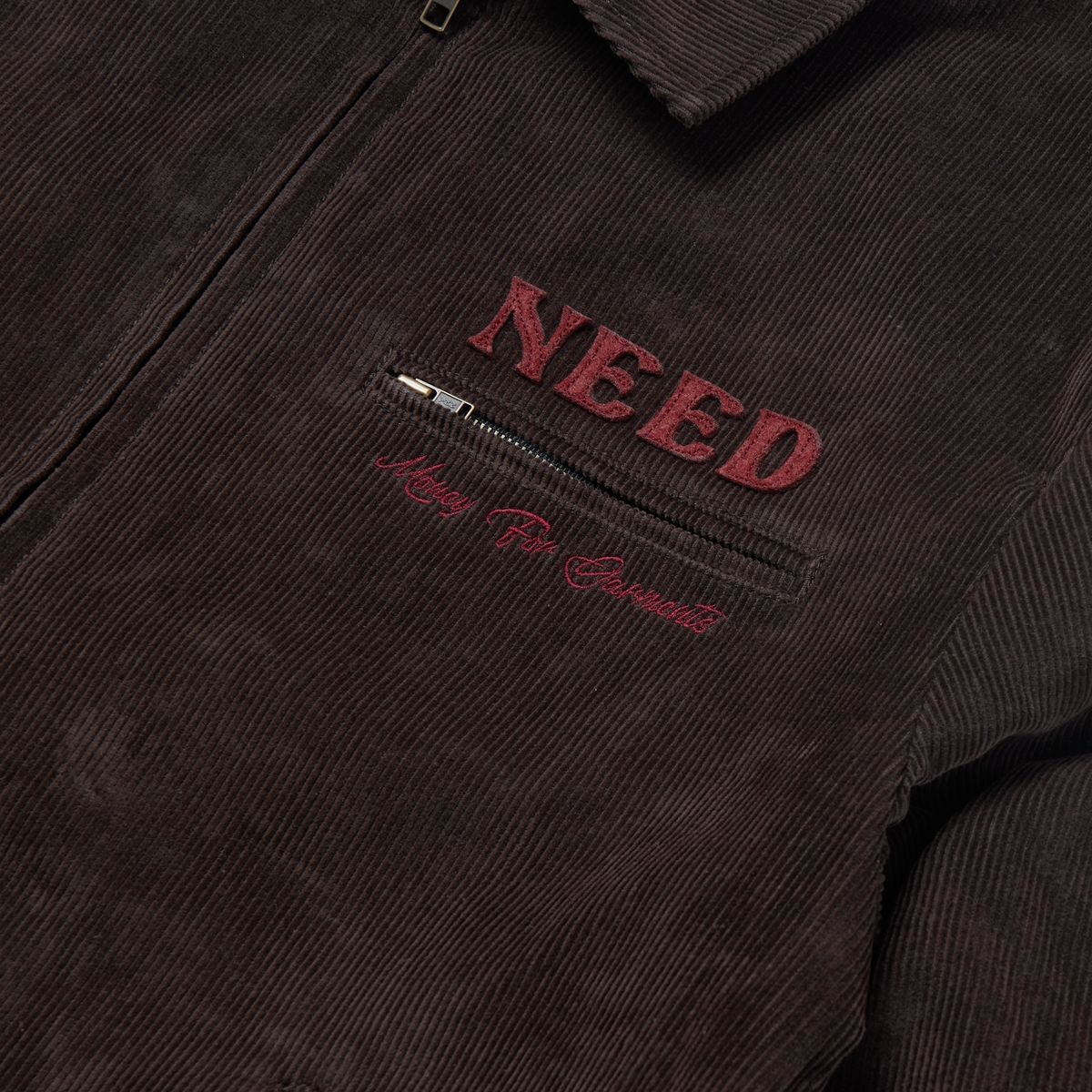 가먼츠팹(GARMENTS FAB) Need Money Quilted Work Jacket (BROWN)