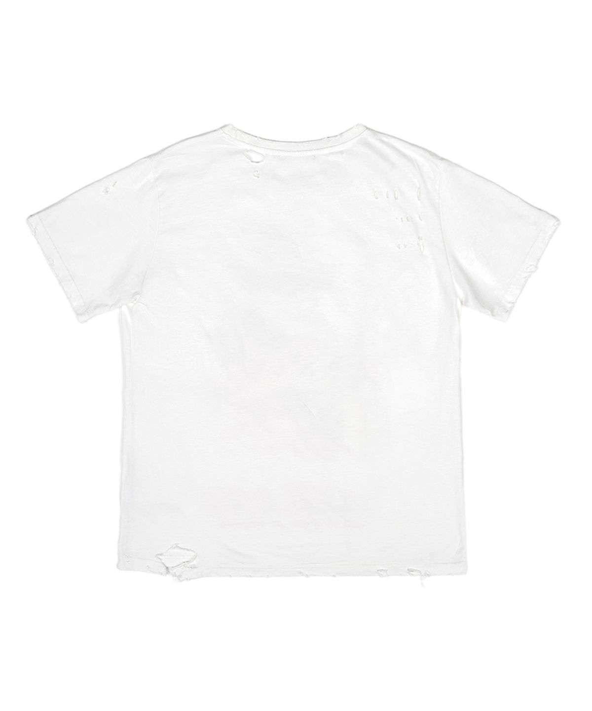 선데이오프클럽(SUNDAYOFFCLUB) Call Me Hand Distressed Short Sleeve - Off White