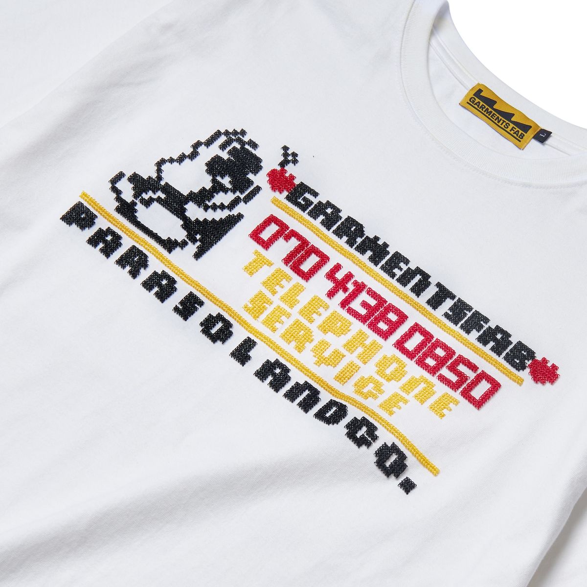 가먼츠팹(GARMENTS FAB) Telephone Service Call Girl Tee (WHITE)