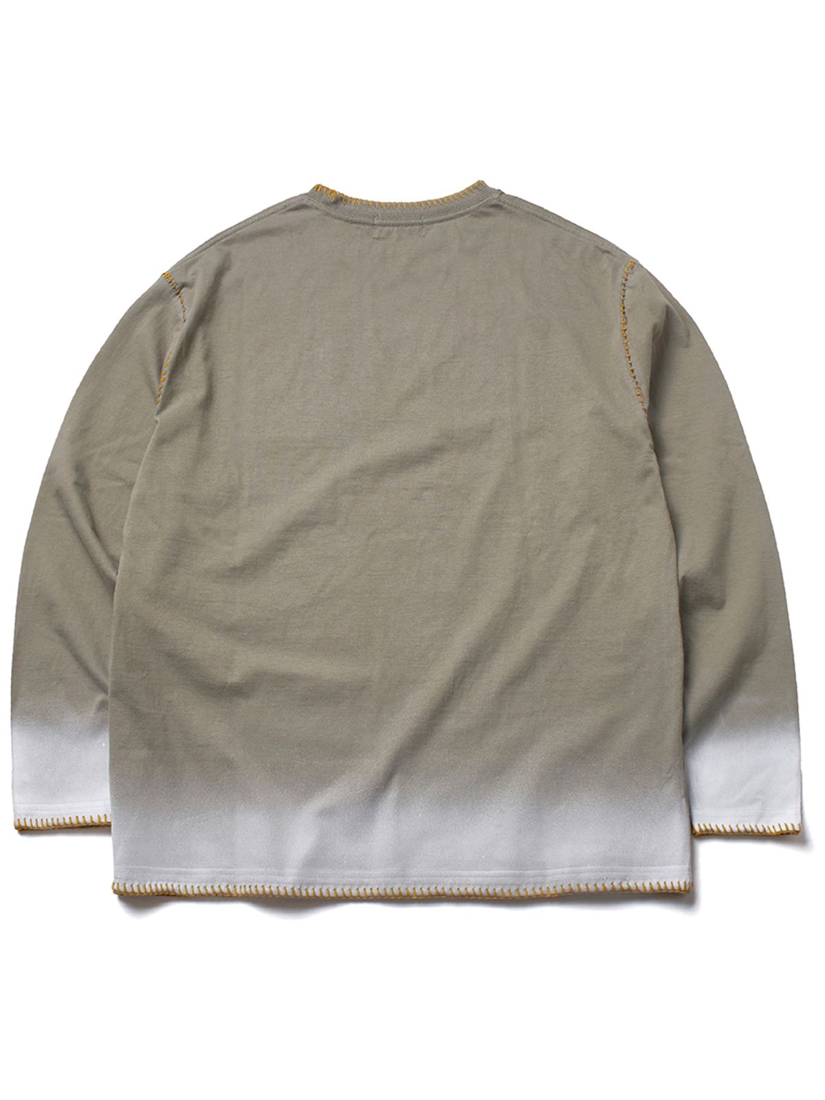 가먼츠팹(GARMENTS FAB) Blanket Stitch Spray Long sleeve (KHAKI)